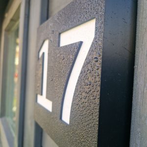 Solar House Number Sign